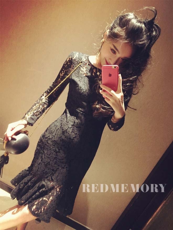 Lace Dress DS4003 Black