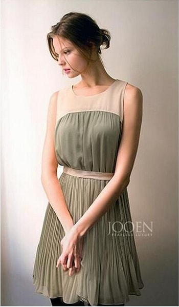 Chiffon Dress DS4009 Green