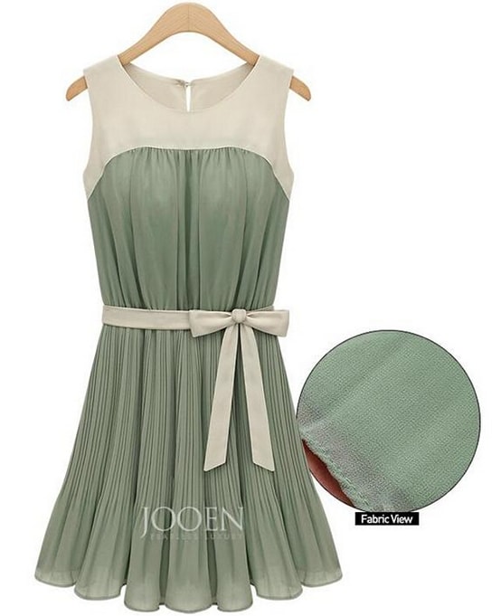 Chiffon Dress DS4009 Green