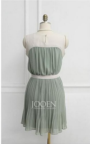 Chiffon Dress DS4009 Green