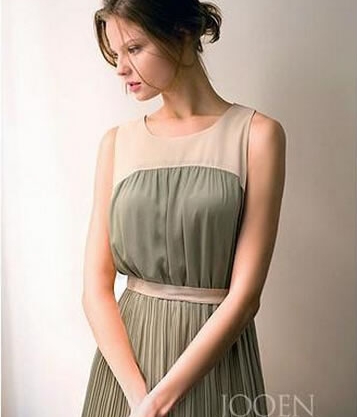 Chiffon Dress DS4009 Green