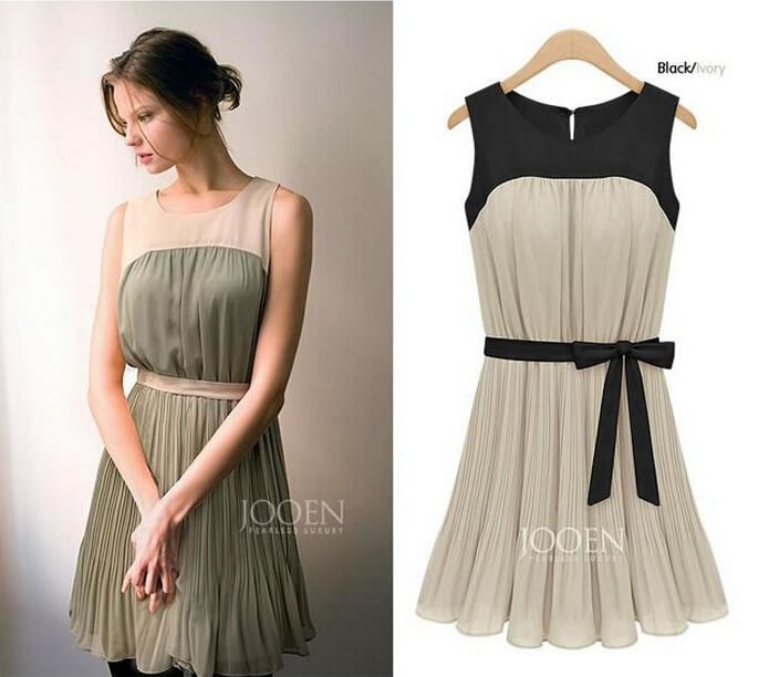 Chiffon Dress DS4010 Grey