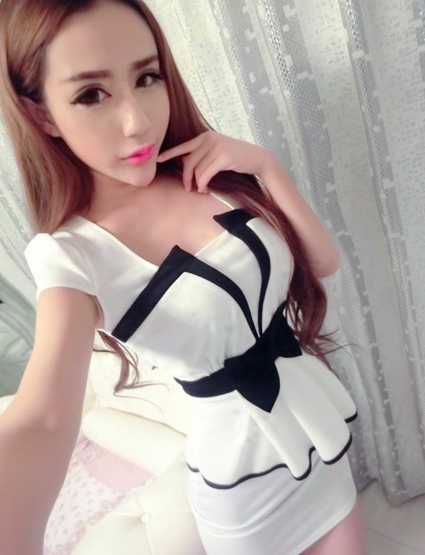 Lycra Dress DS4016 White