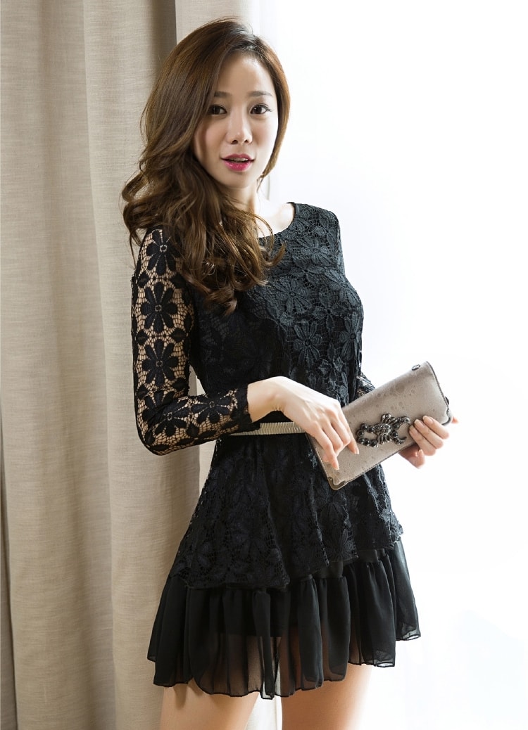 Lace Dress DS4024 Black