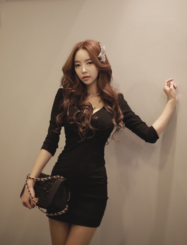 Elegant Dress DS4034 Black