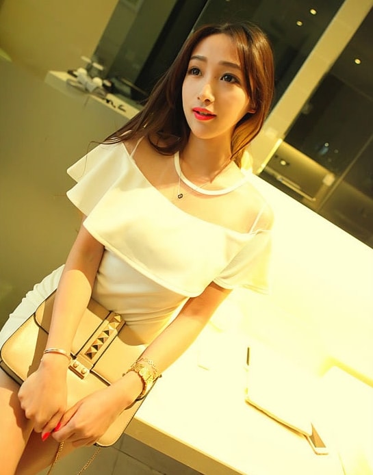 Dress DS4040 White