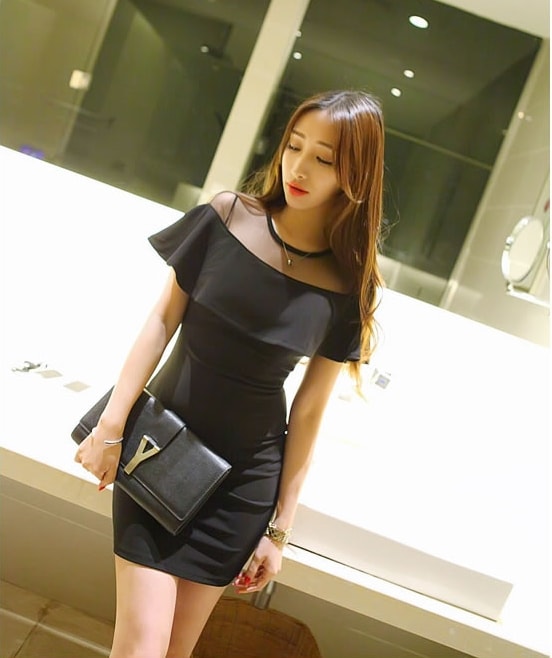 Dress DS4041 Black