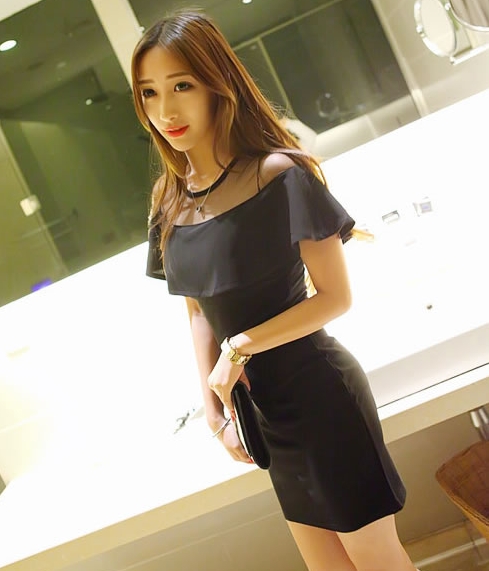 Dress DS4041 Black