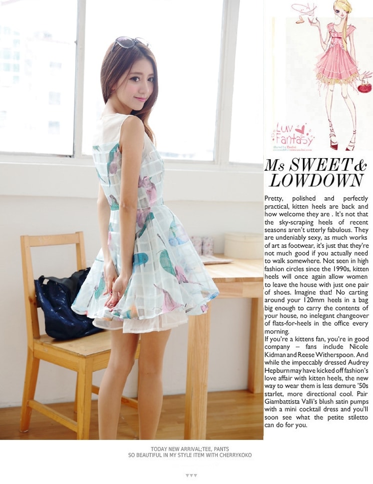 Organza Dress DS4048 Blue