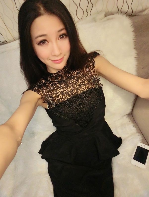 Halter Lace Dress DS4054 Black