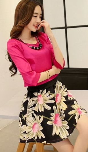 Dress Korea DS4060 Pink