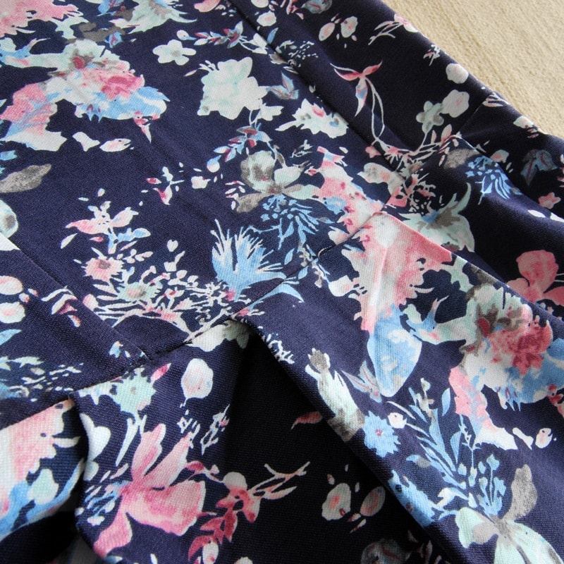 Floral Dress DS4072 Blue