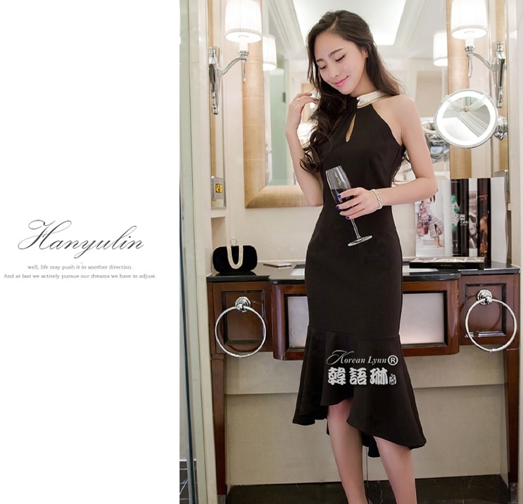 Elegant Dress DS4082 Black