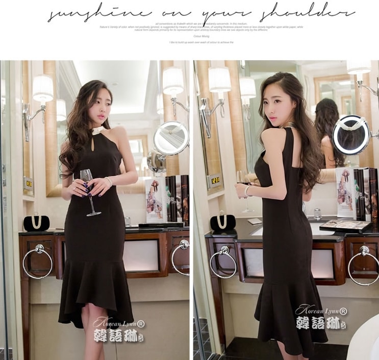 Elegant Dress DS4082 Black