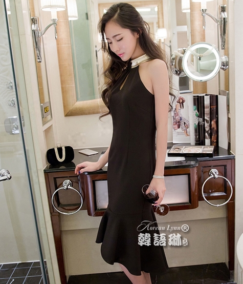 Elegant Dress DS4082 Black