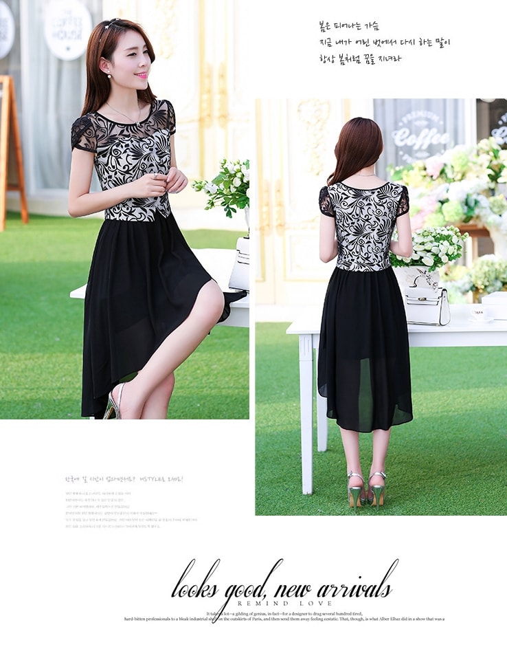 Dovetail Dress DS4093 Black