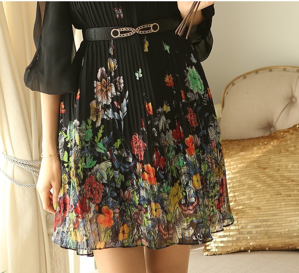 Premium Dress Korea Import DS4104 Black