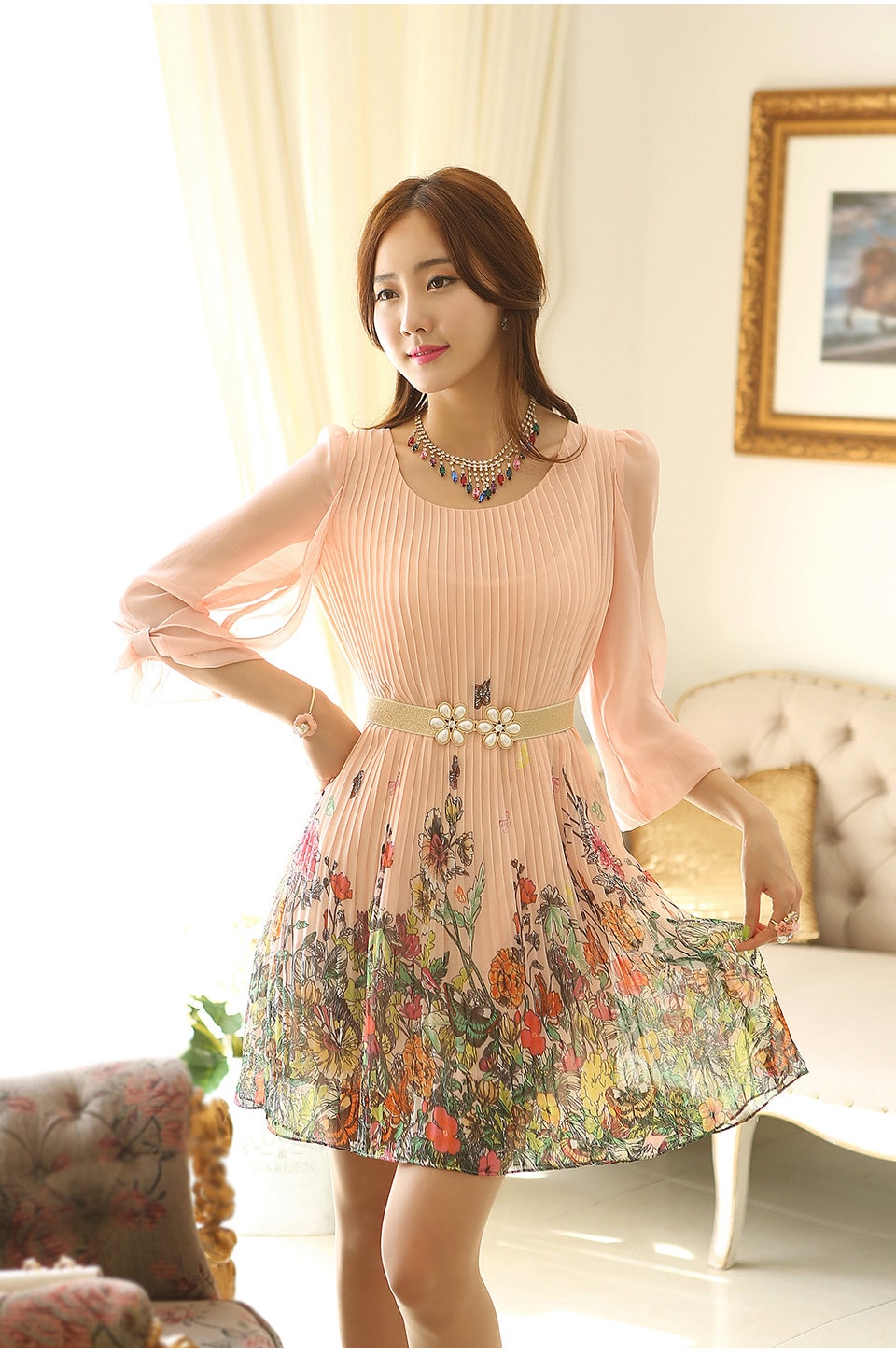 Premium Dress Import DS4106 Pink