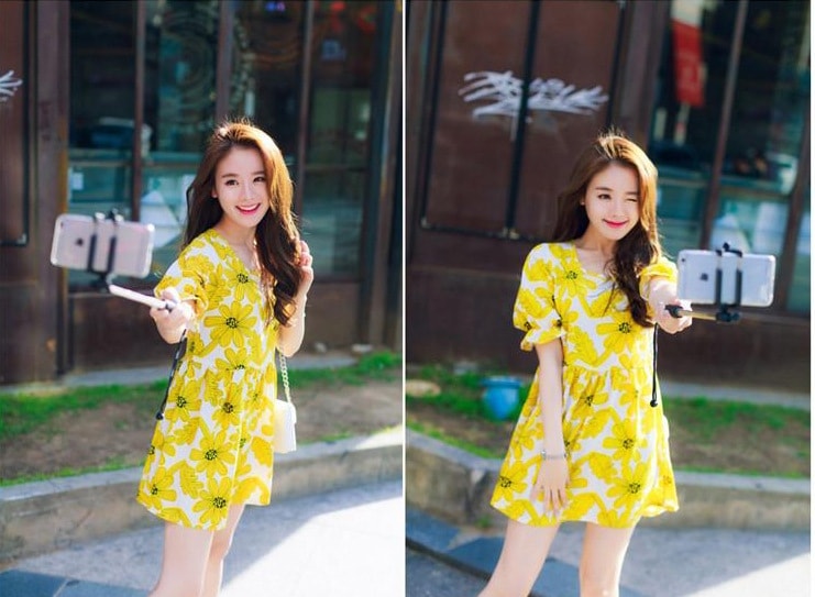 Korea Dress Import DS4123 Yellow