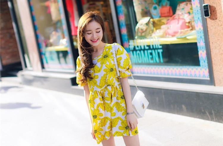 Korea Dress Import DS4123 Yellow