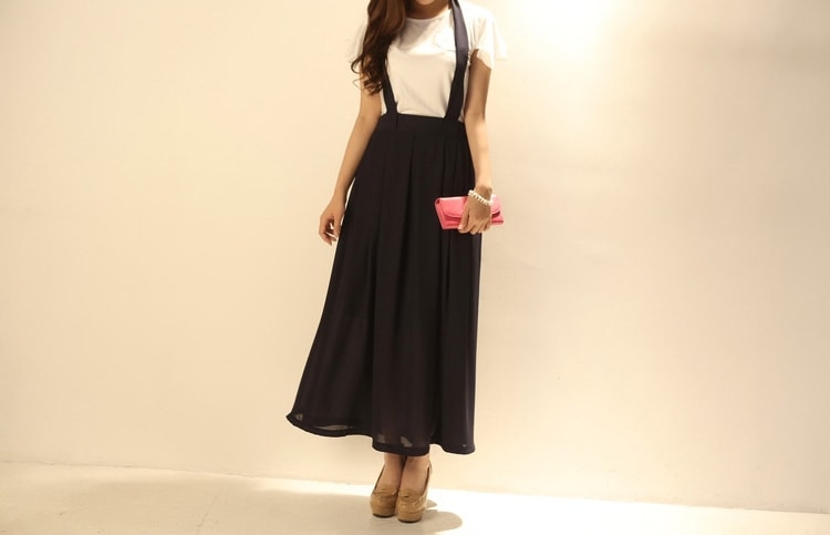 Casual Dress Korea DS4138 Navy Blue