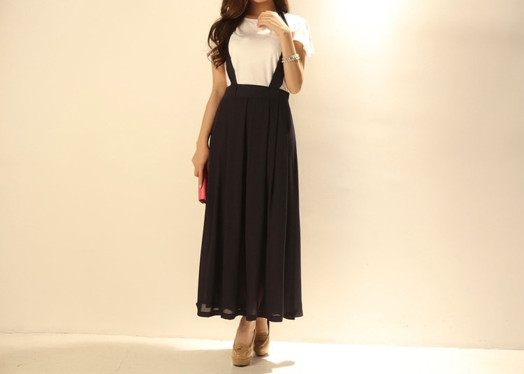 Casual Dress Korea DS4138 Navy Blue