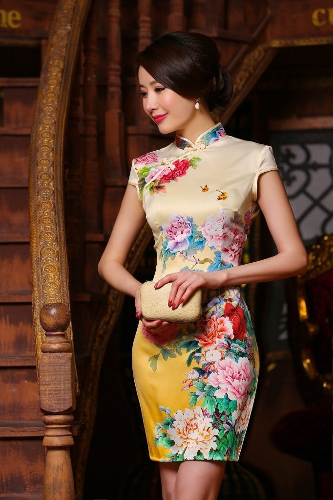 Vintage Cheongsam Import DS4158 Gold