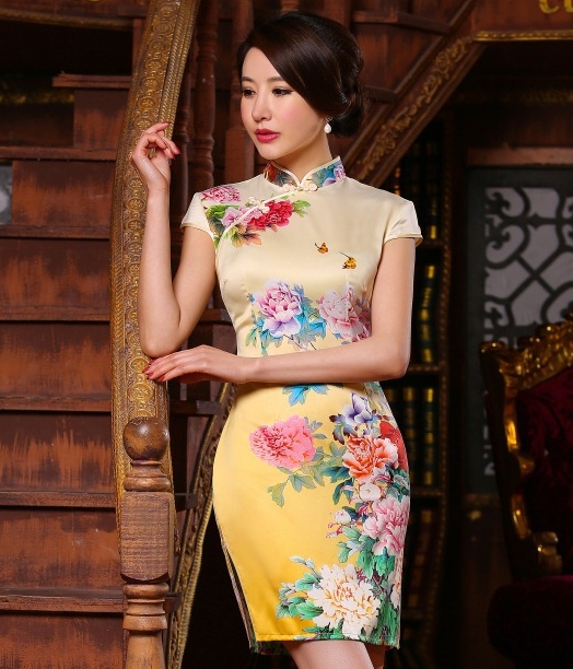 Vintage Cheongsam Import DS4158 Gold