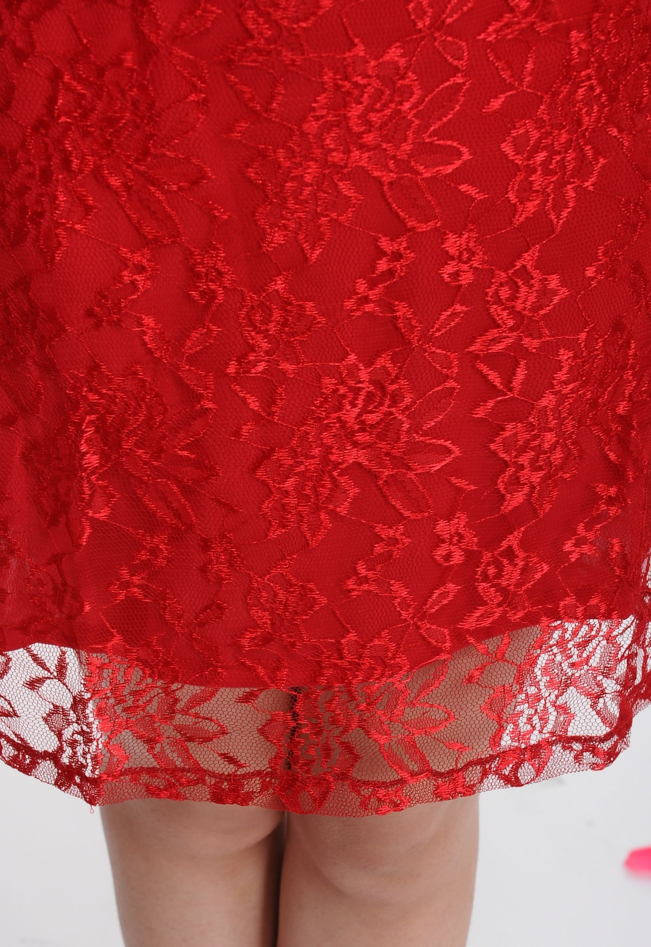 Lace Cheongsam Import DS4175 Red