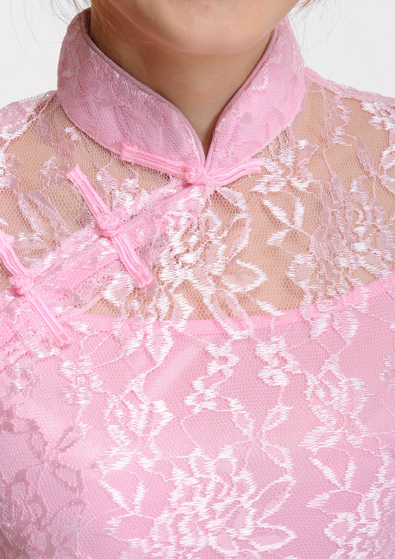 Lace Cheongsam Import DS4176 Pink