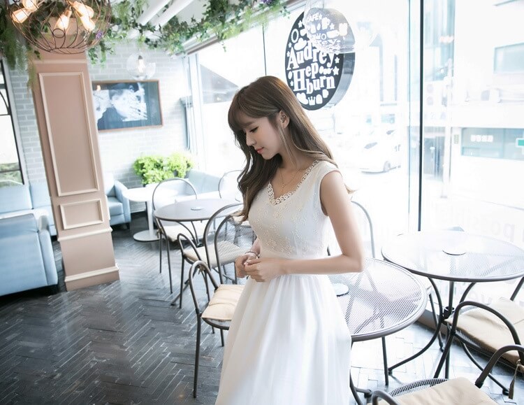 Elegant Fairy Long Dress Import DS4209 White