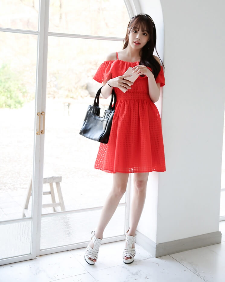 Korea Princess Dress Import DS4212 Red