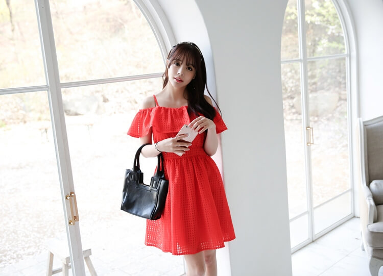 Korea Princess Dress Import DS4212 Red