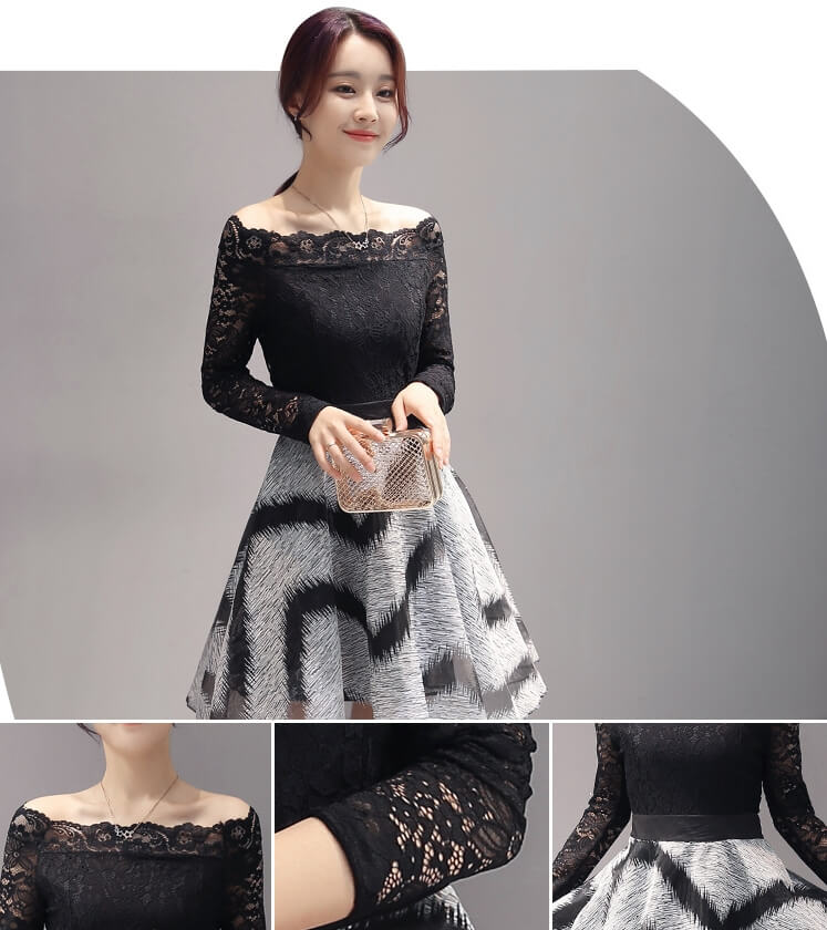 Premium Korea Dress Import DS4225 Black