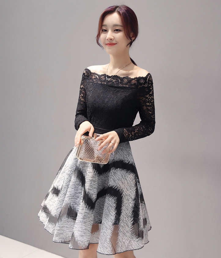 Premium Korea Dress Import DS4225 Black