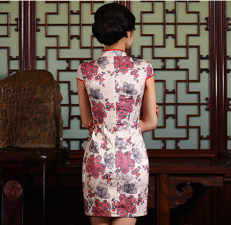 Retro Jacquard Cheongsam Import DS4237 Gold