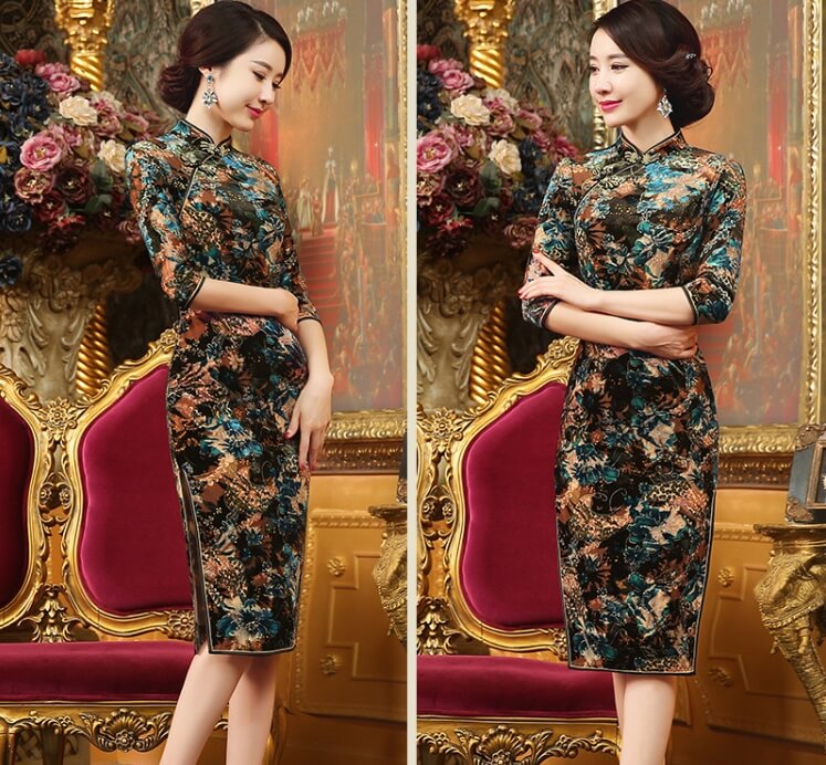 Vintage Cheongsam Import DS4247 Emerald