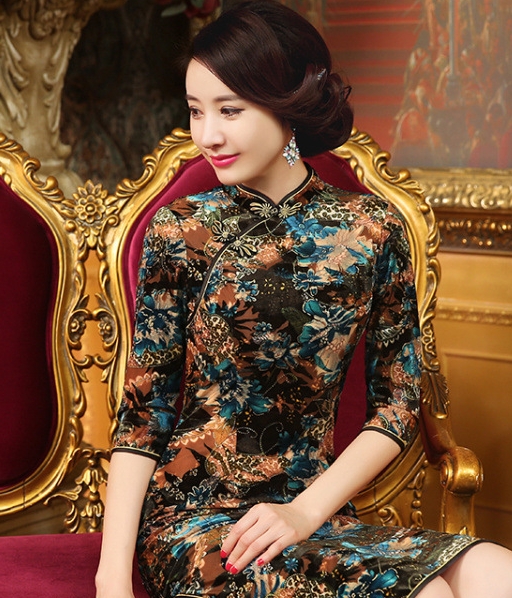 Vintage Cheongsam Import DS4247 Emerald