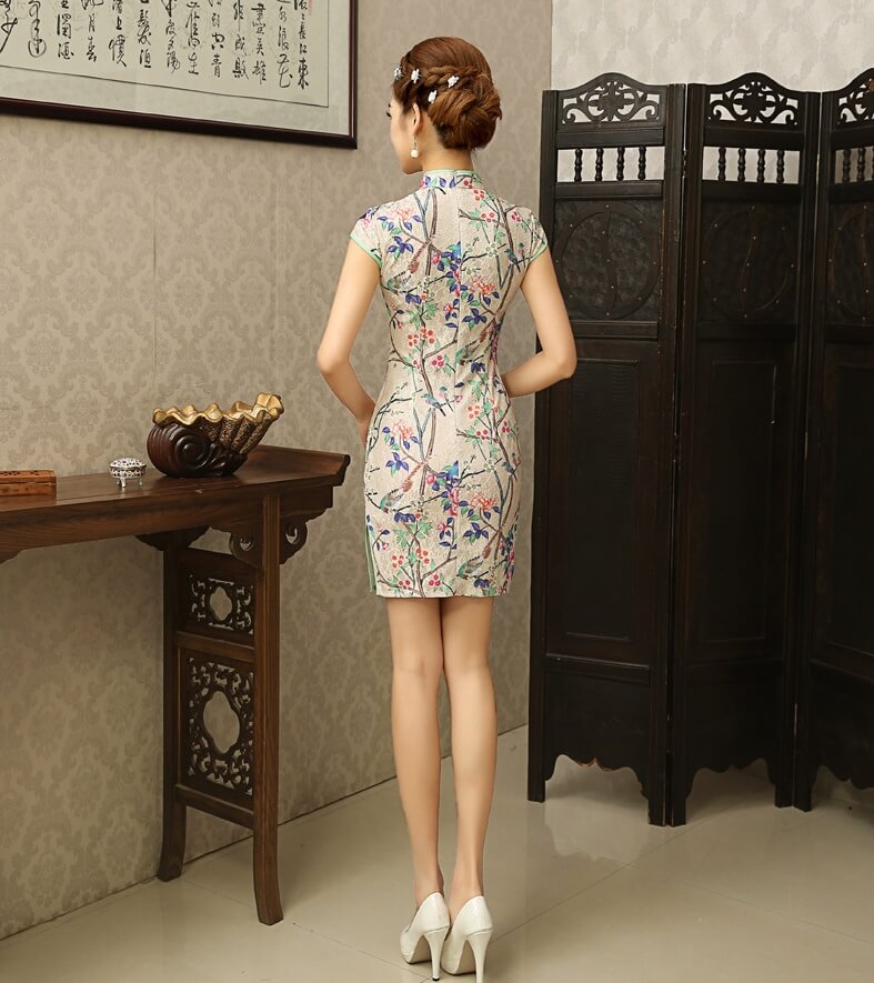 Vintage Jinhe Cheongsam Import DS4256 Beige