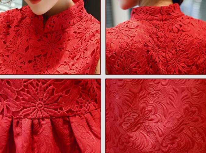 Premium Fashion Cheongsam Import DS4272 Red