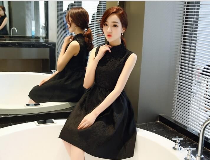 Modern Fashion Cheongsam DS4274 Black