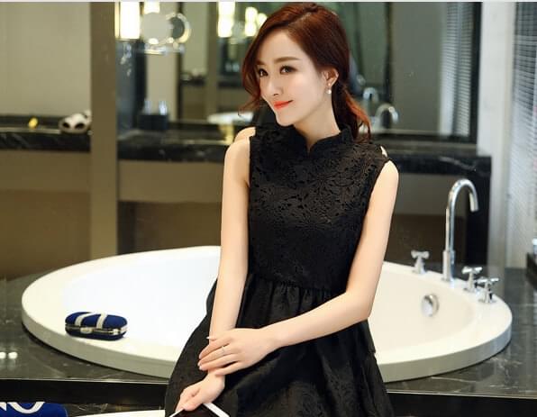 Modern Fashion Cheongsam DS4274 Black