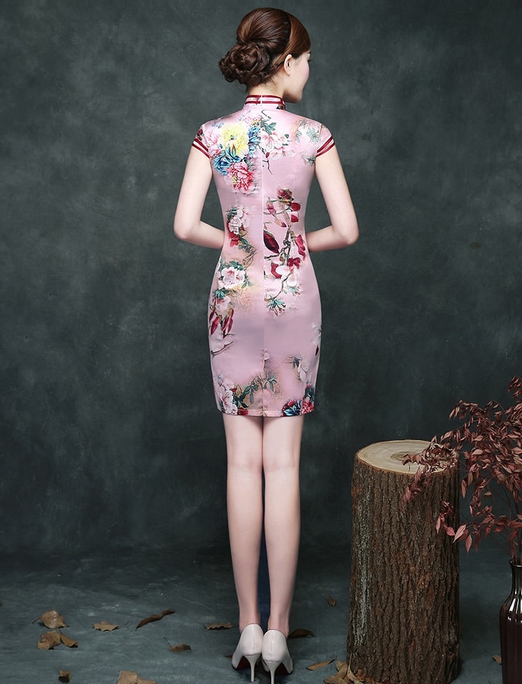 Retro Elegant Cheongsam Import DS4302 Pink