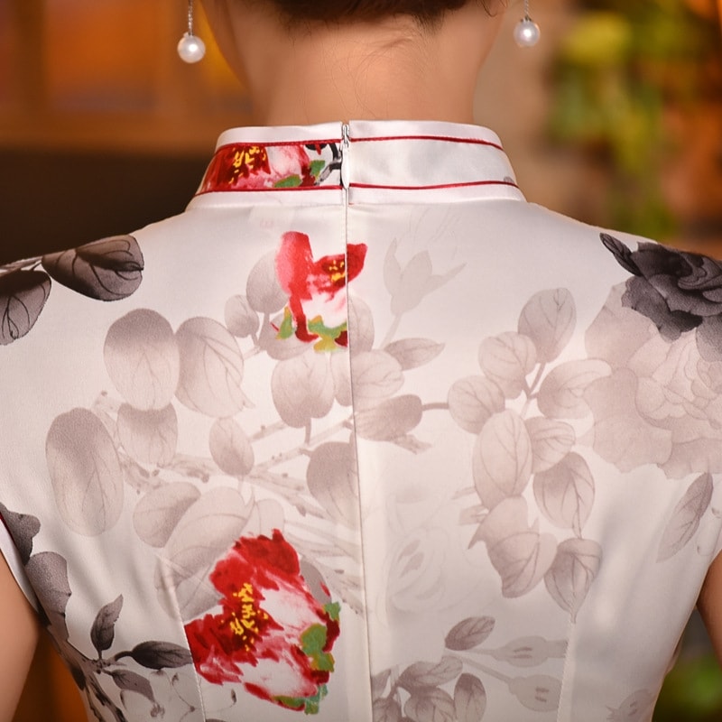 Retro Classic Cheongsam Import DS4303 White