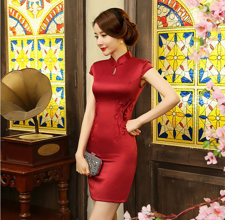 Premium Fashion Cheongsam Import DS4304 Red