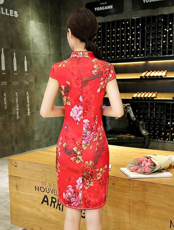 Classic Premium Cheongsam Import DS4318 Red