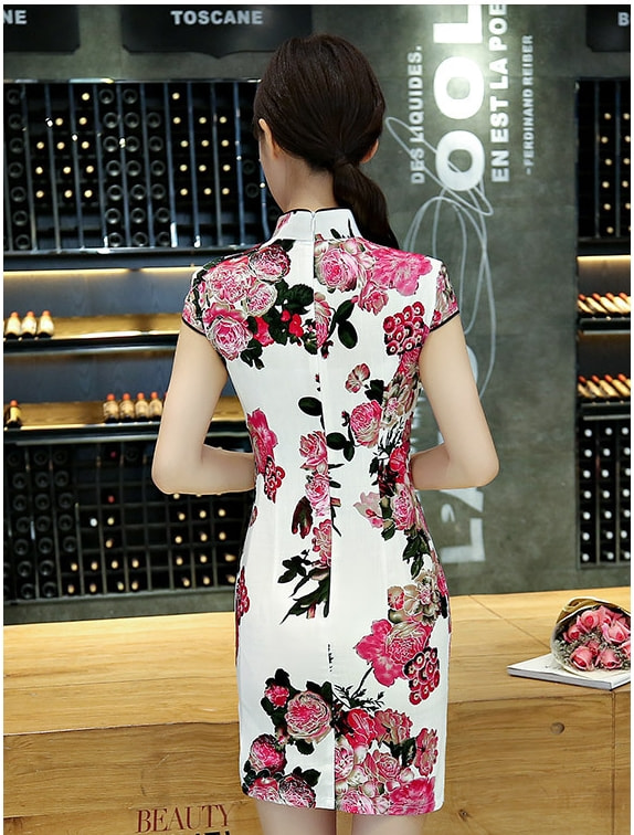 Classic Cheongsam Import DS4319 White