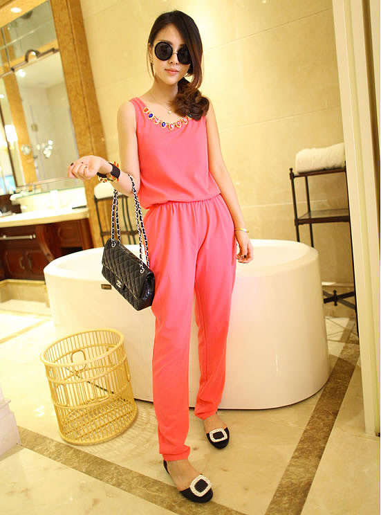 Jumpsuit ET293 Pink