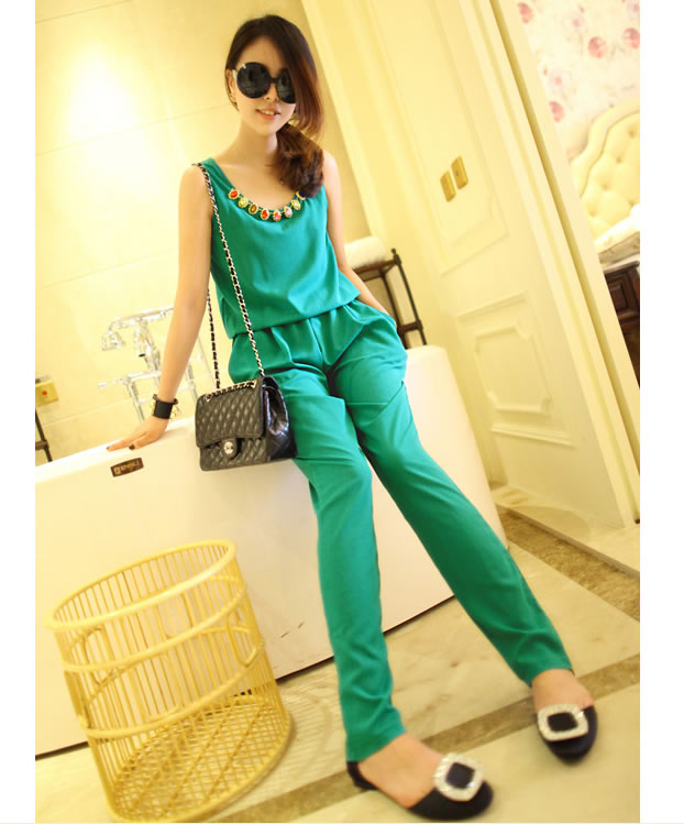 Jumpsuit ET294 Green