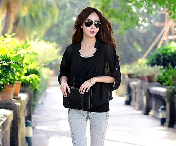 Set Blouse ET307 Black